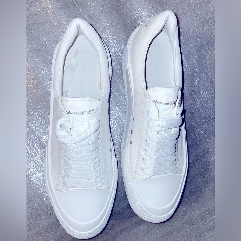 Alexander McQueen / US size 10- IT size 46 1/2 / Men Deck Suede Heel Sneakers